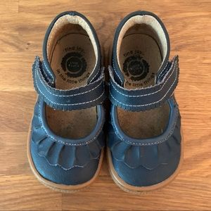 Livie & Luca Ruche Mary Janes in Navy